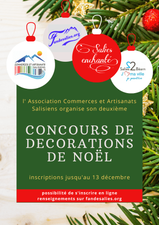 Afiche comcours decorations de Noel